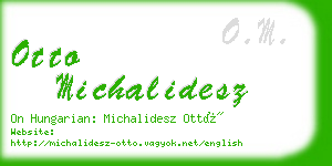 otto michalidesz business card